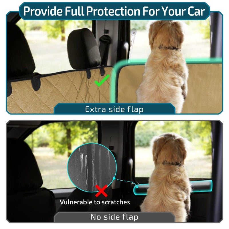 Veckle Cargo Liner, SUV Cargo Cover for Dogs with Side Flaps Hammock Water Resistant Nonslip Dog Seat Cover Area Protector Scratchproof for Large SUVs Sedans Vans - Image 5